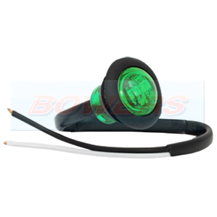 12v Small Round Green LED Button Marker Lamp/Light